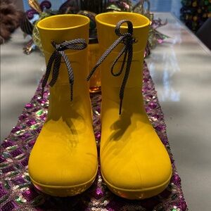 CROCS - Yellow Women's Rain Boots